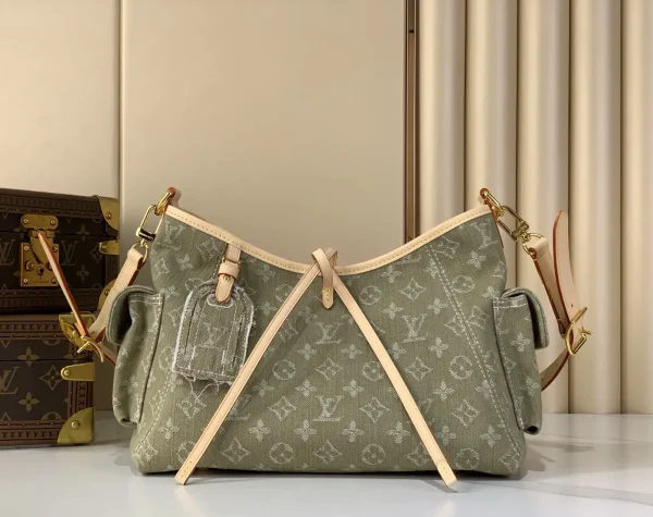 Louis Vuitton Carryall Cargo Monogram Denim Shoulder Bag image 1