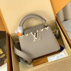 Louis Vuitton Capucines Mini Top Handle Bag with Floral Monogram Accents image 1