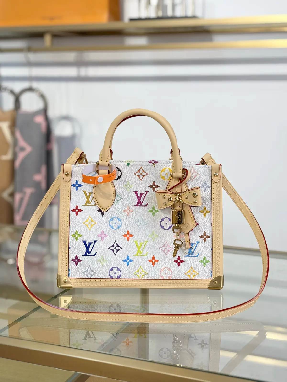 Louis Vuitton Multicolor Monogram Top Handle Bag image 1