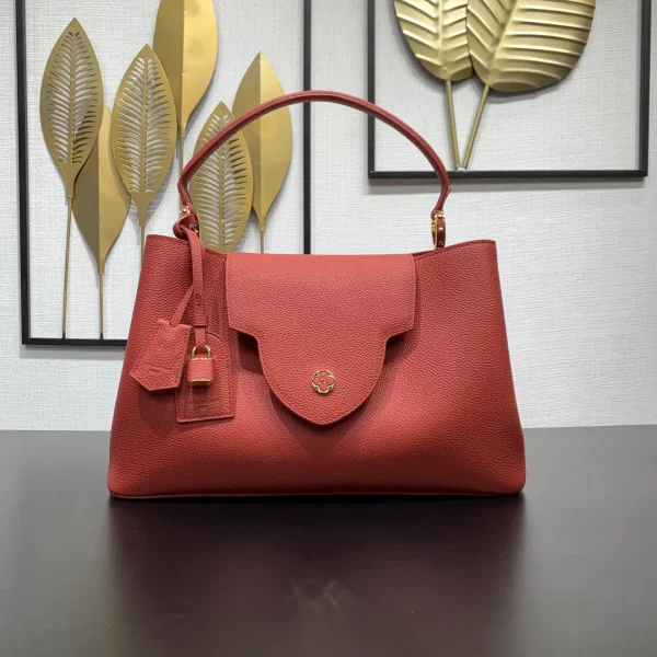 Louis Vuitton Red Taurillon Leather Capucines Top Handle Bag image 1