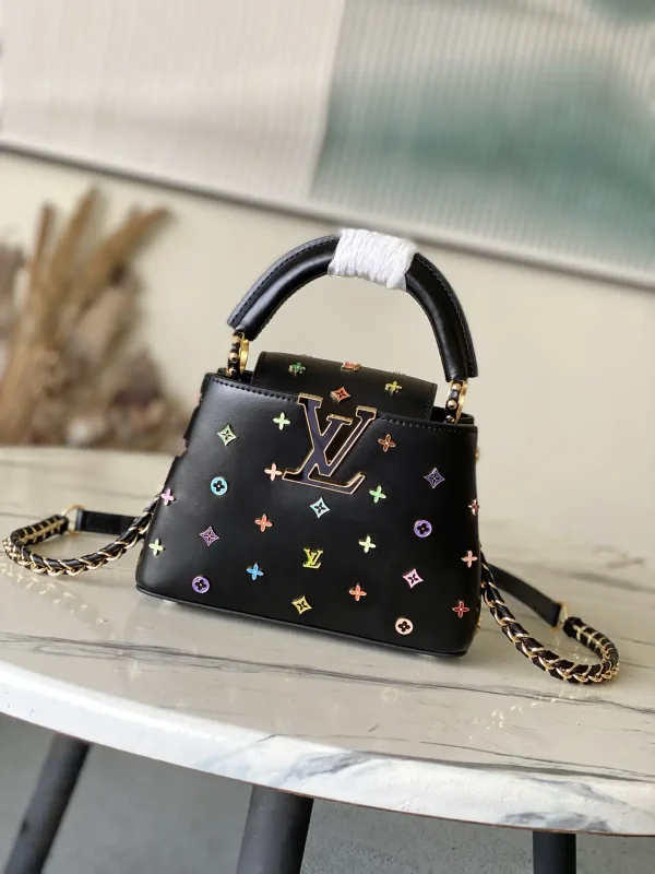 Louis Vuitton Capucines Mini Top Handle Bag with Colorful Monogram Studs image 1
