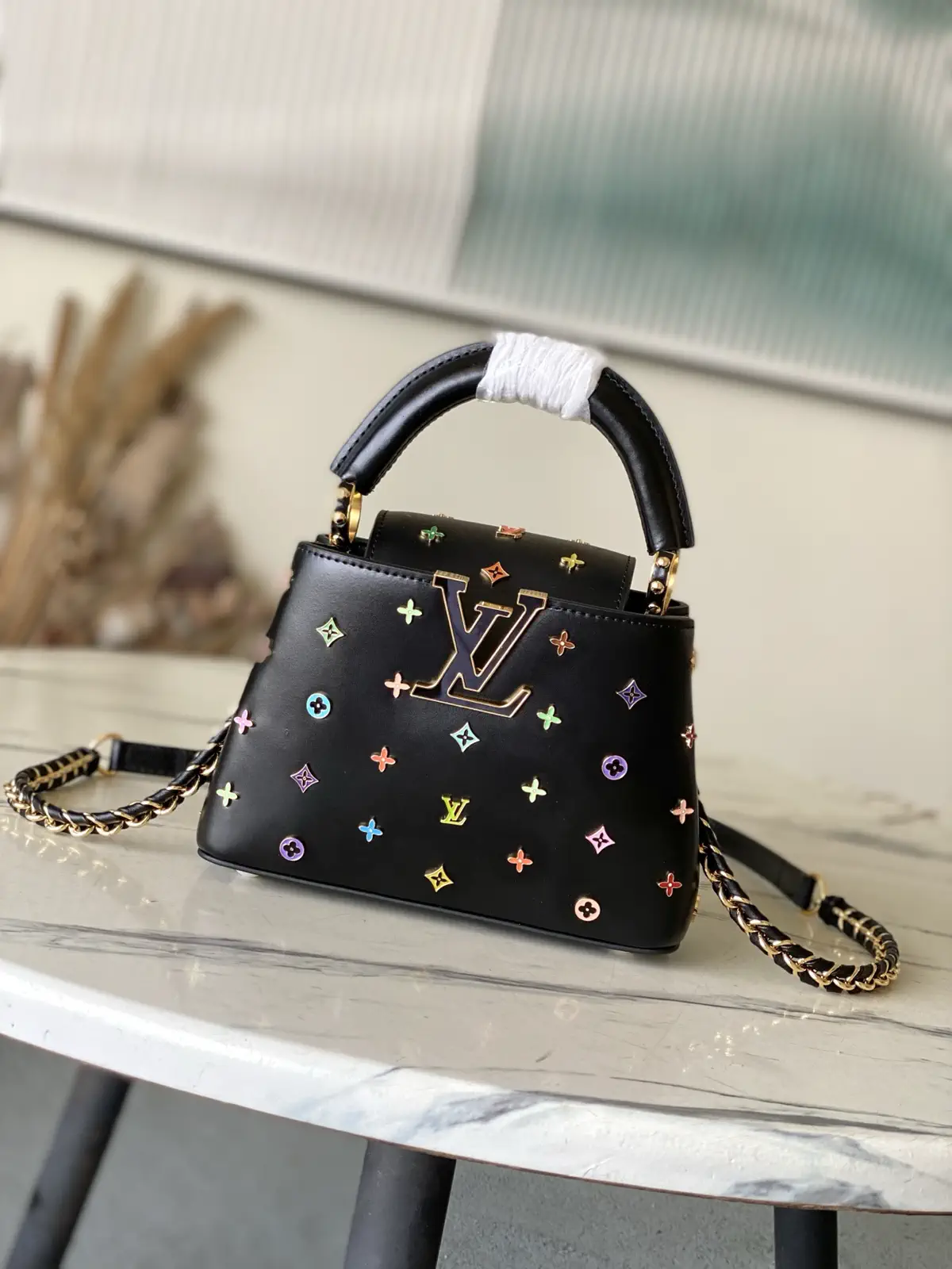 Louis Vuitton Capucines Mini Top Handle Bag with Colorful Monogram Studs image 1