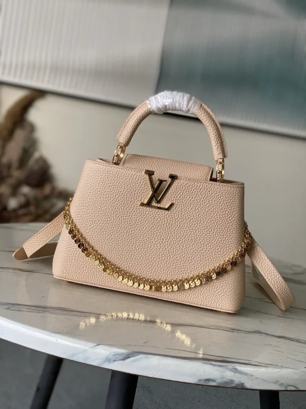 Louis Vuitton Capucines Top Handle Bag with Decorative Chain image 1