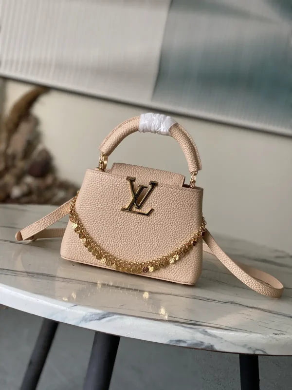 Louis Vuitton Capucines Mini Top Handle Bag with Charm Chain image 1