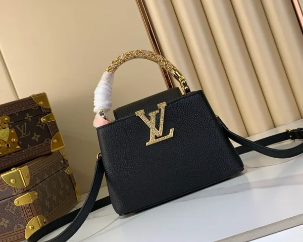 Louis Vuitton Capucines Mini Top Handle Bag with Rhinestone Details image 1