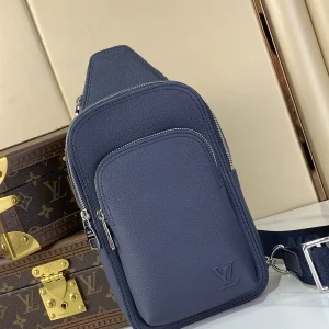 Louis Vuitton Navy Blue Leather Avenue Sling Bag PM image 1