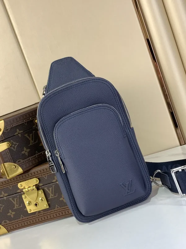 Louis Vuitton Navy Blue Leather Avenue Sling Bag PM image 1