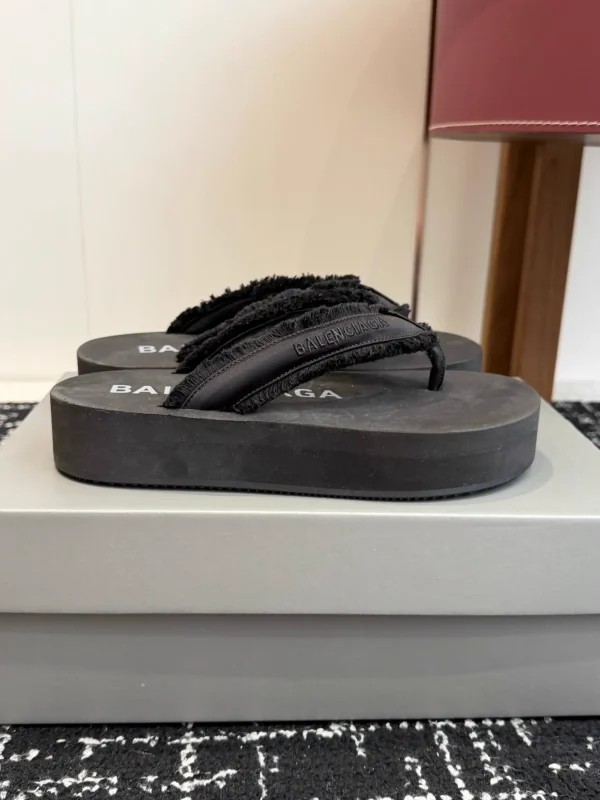 Balenciaga 26ss Summer Fringed Platform Flip Flops image 1
