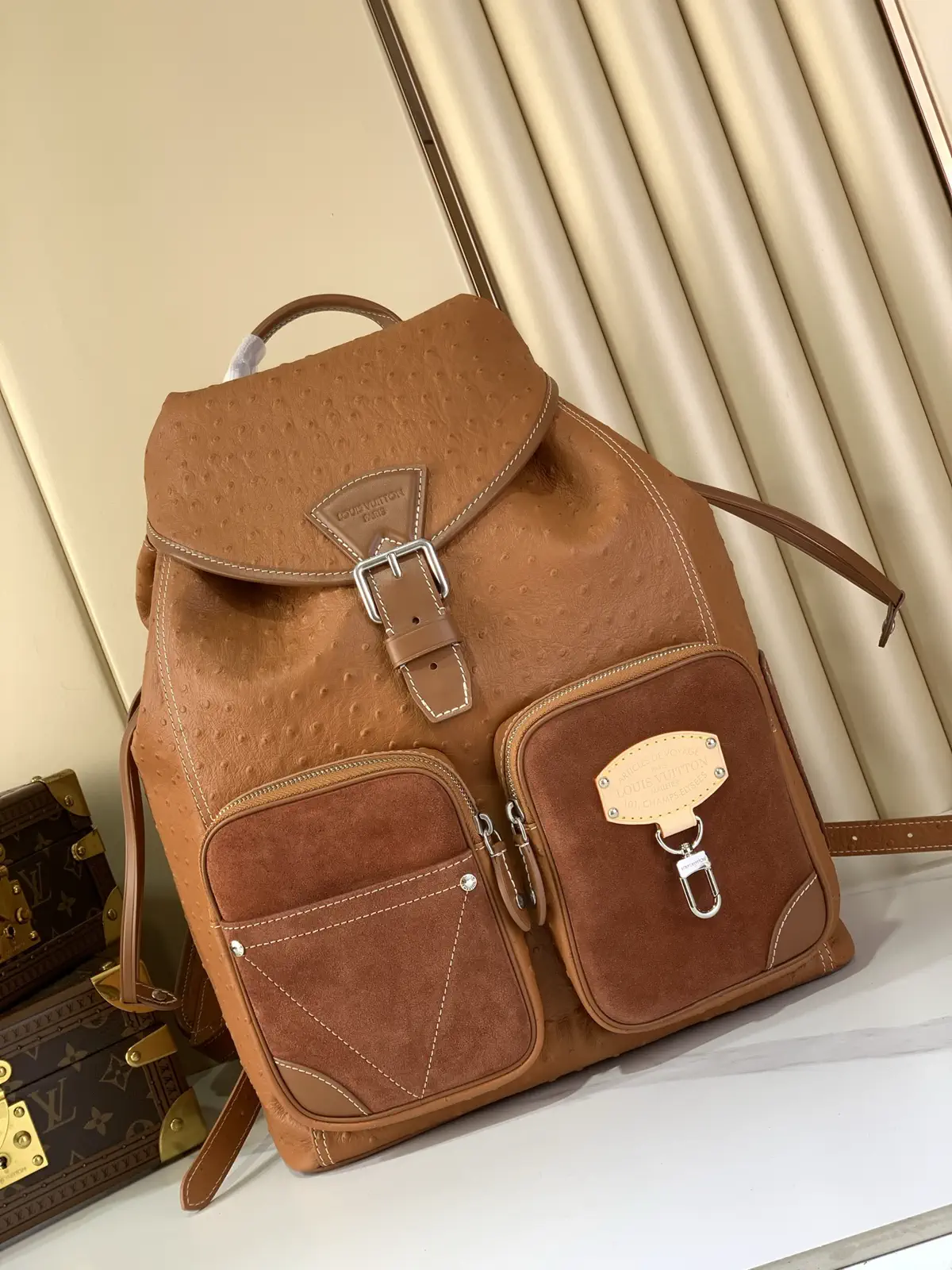 Louis Vuitton Brown Montsouris Cargo Backpack image 1