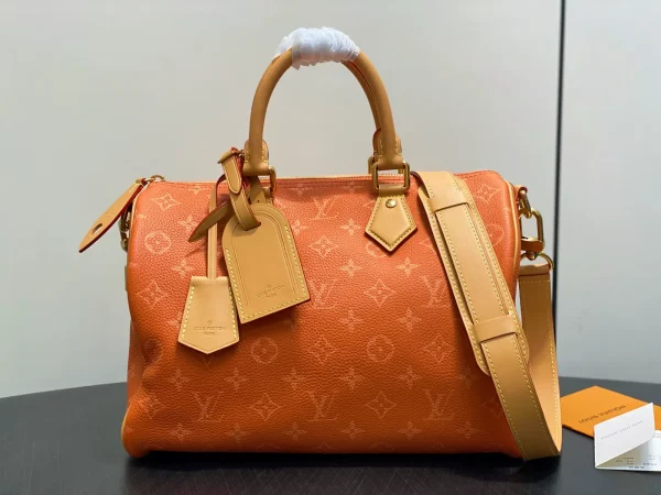 Louis Vuitton Orange Monogram Speedy Bandoulière 30 Top Handle Bag image 1