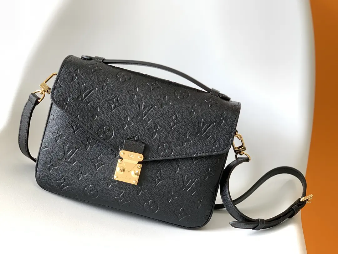 Louis Vuitton Black Monogram Empreinte Pochette Métis Bag image 1
