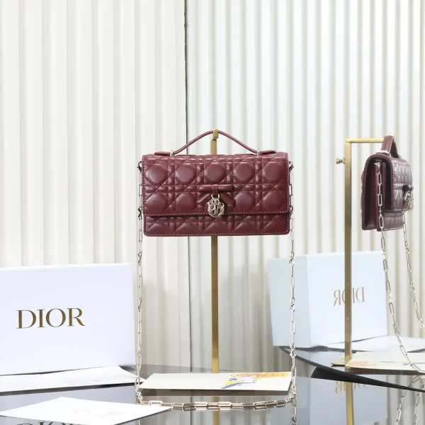 Dior Quilted Bow Chain WOC Bag image 1