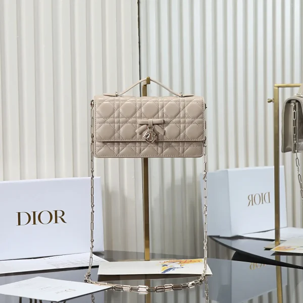 Dior Quilted Bow Chain WOC Bag image 1