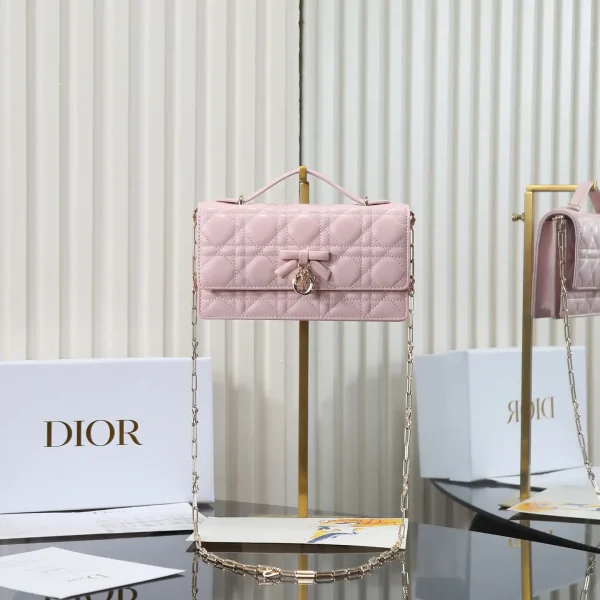 Dior Quilted Bow Chain WOC Bag image 1