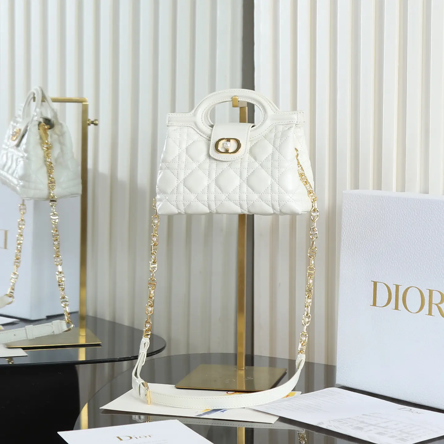 Dior Jolie Quilted Top Handle Bag image 1