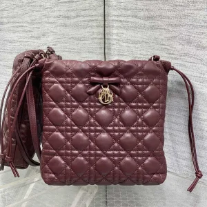 Dior Quilted Drawstring Bucket Bag image 1