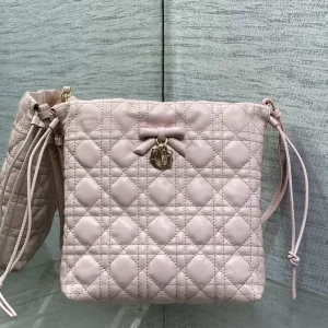 Dior Quilted Drawstring Bucket Bag image 1