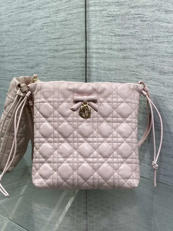 Dior Quilted Drawstring Bucket Bag image 1