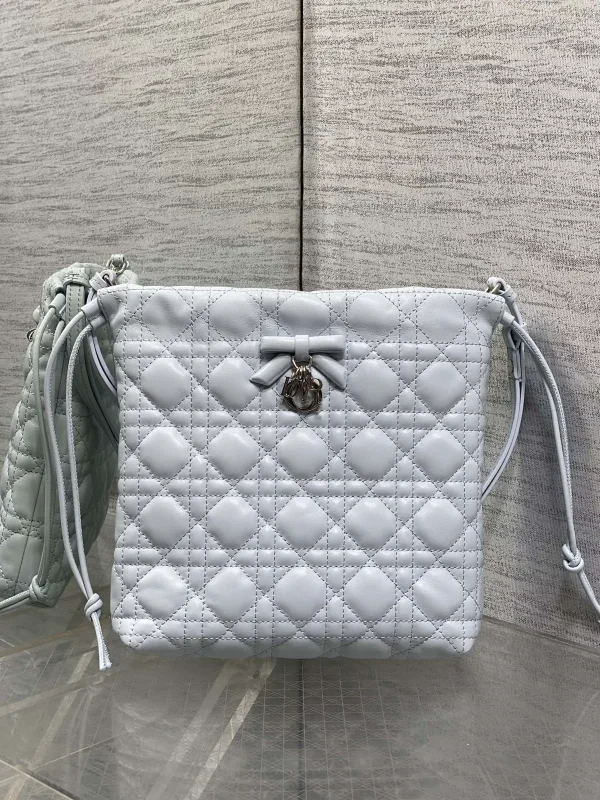 Dior Quilted Drawstring Bucket Bag image 1