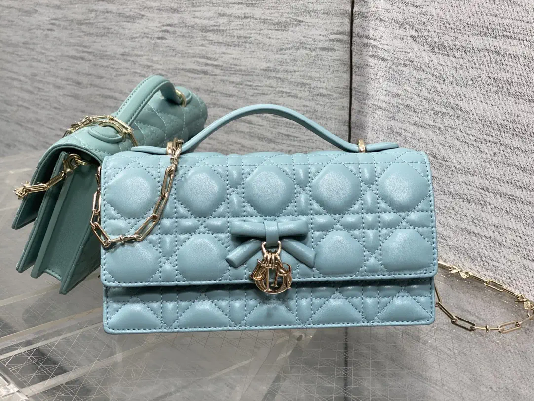 Dior Quilted Bow Charm Top Handle Bag image 1