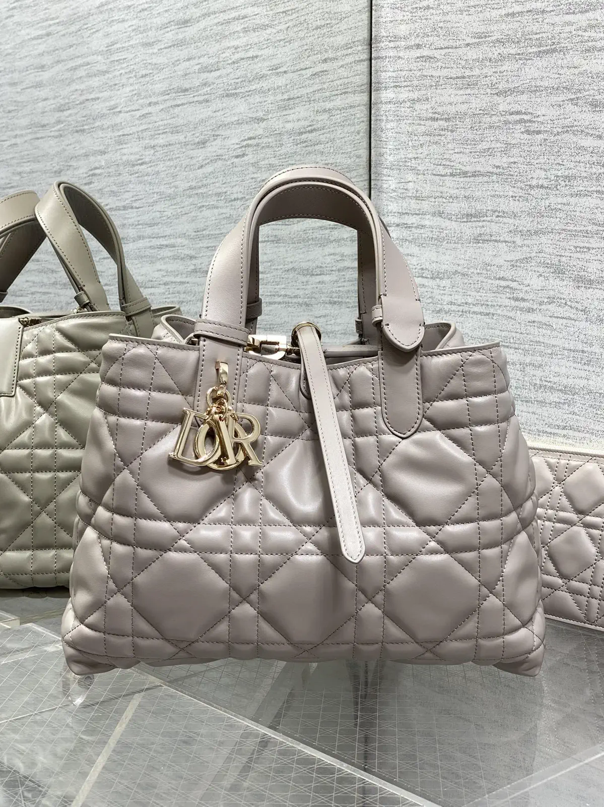Dior Quilted Top Handle Bag image 1