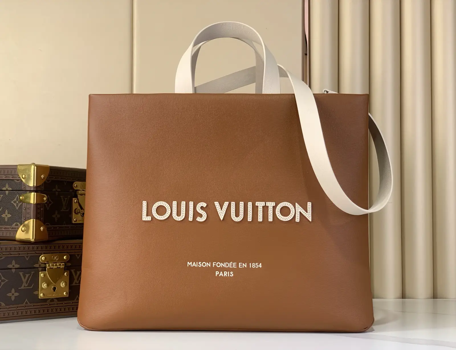 Louis Vuitton Brown Shoer Medium Tote Bag image 1