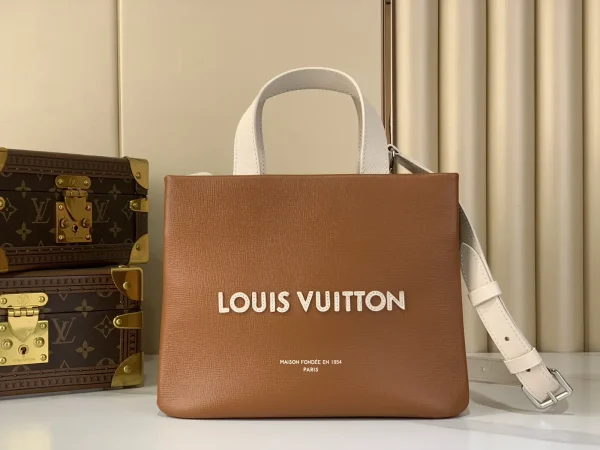 Louis Vuitton Brown Mini Shopper Tote Bag image 1