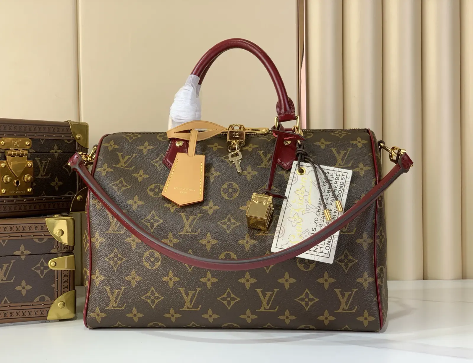 Louis Vuitton Monogram Speedy Soft 30 Top Handle Bag image 1
