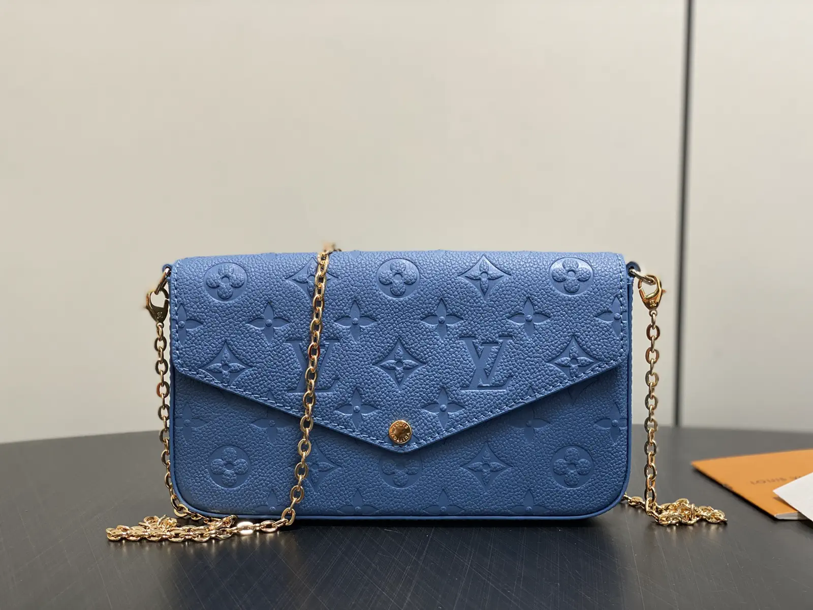 Louis Vuitton Blue Monogram Empreinte Félicie Pochette image 1