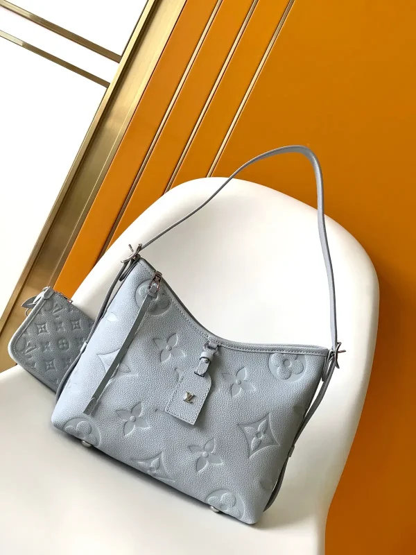 Louis Vuitton Light Blue Monogram Empreinte CarryAll PM Bag image 1