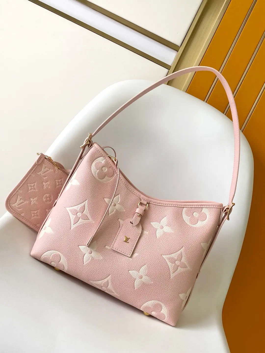 Louis Vuitton Pink Monogram CarryAll Small Shoulder Bag image 1