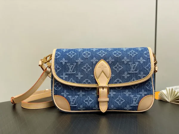 Louis Vuitton Blue Denim Monogram Diane Shoulder Bag image 1