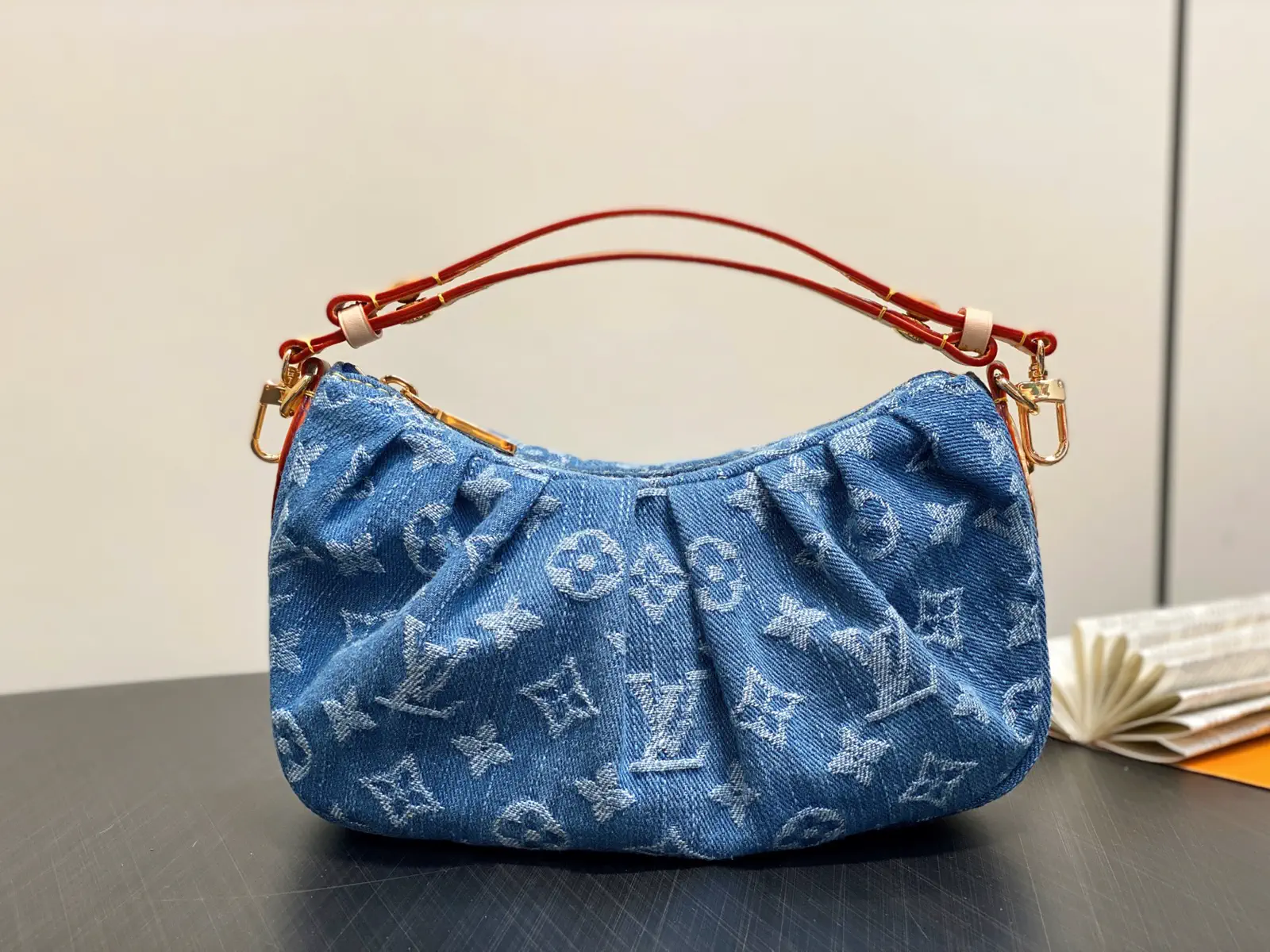 Louis Vuitton Monogram Denim Pochette Valley Shoulder Bag image 1