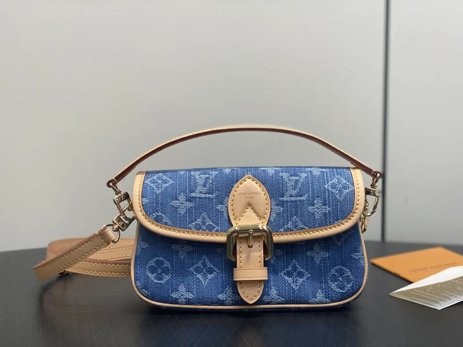 Louis Vuitton Blue Denim Monogram Nano Diane Bag image 1