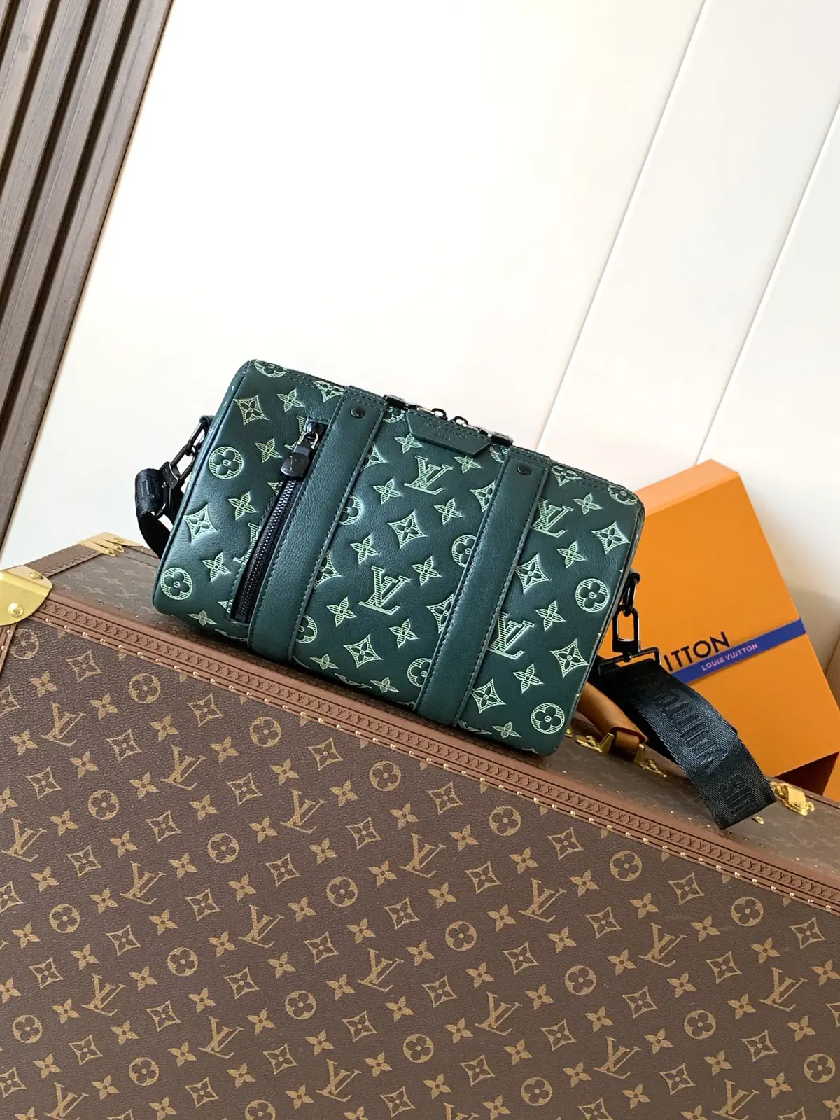 Louis Vuitton Dark Green Monogram City Keepall Bag image 1