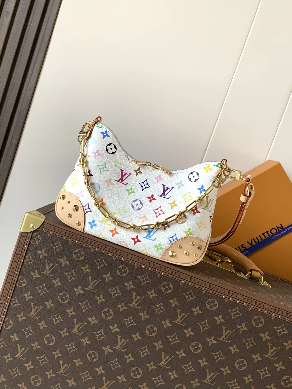 Louis Vuitton Multicolor Monogram Boulogne PM Shoulder Bag image 1