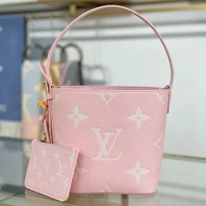 Louis Vuitton Pink Monogram Bucket Bag with Pouch image 1