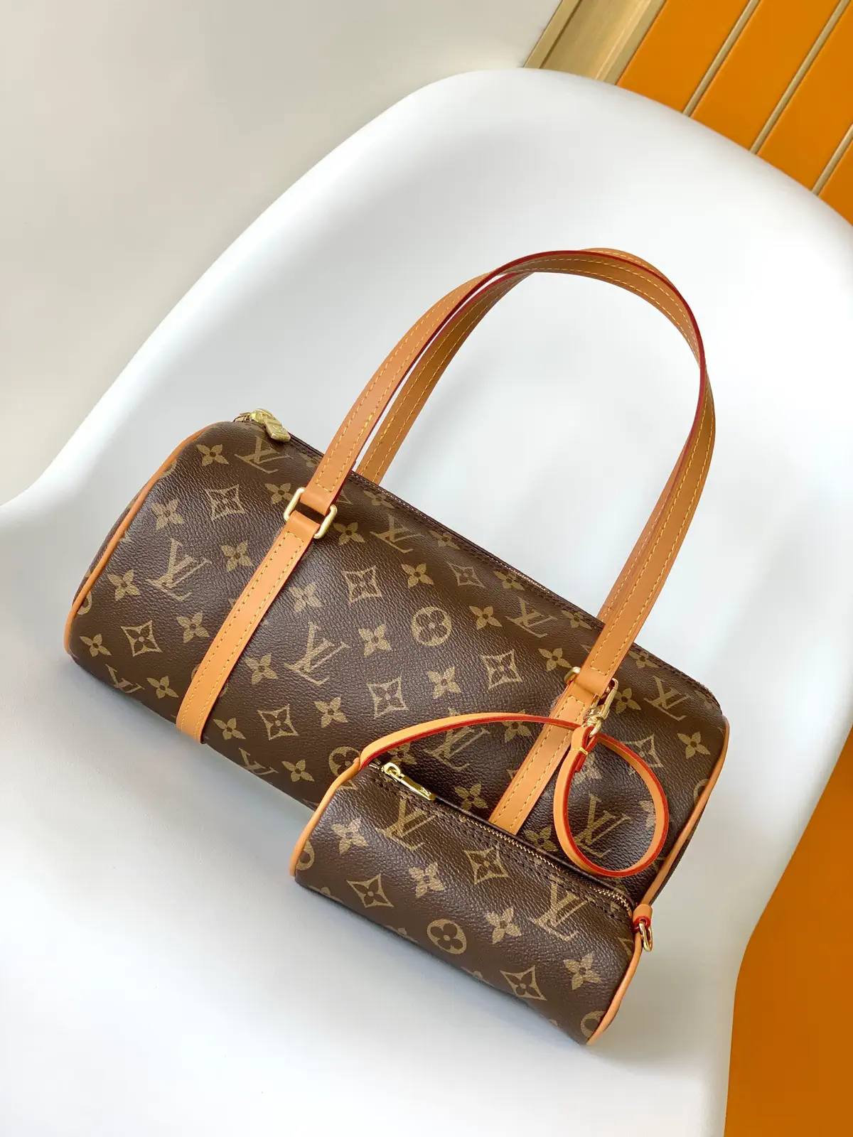Louis Vuitton Monogram Cylindrical Shoulder Bag with Pouch image 1