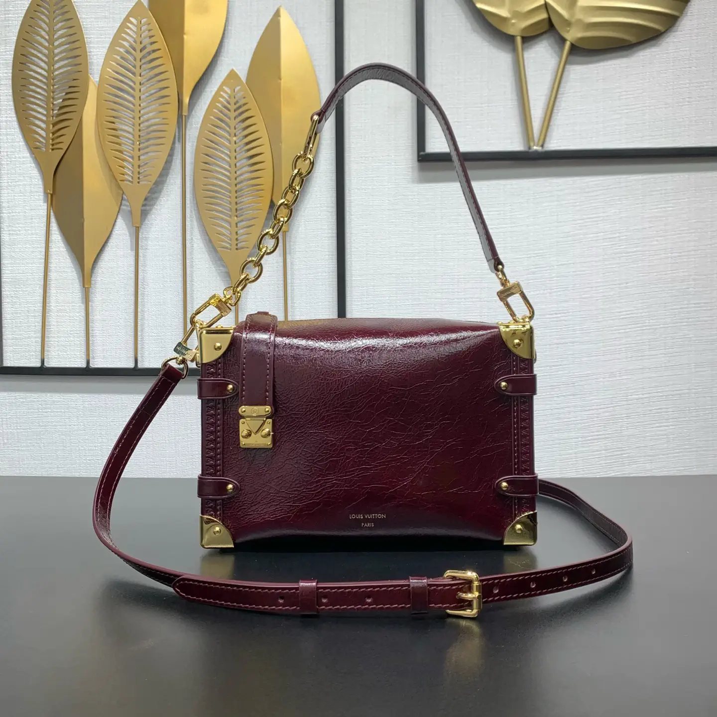 Louis Vuitton Burgundy Side Trunk Medium Bag image 1