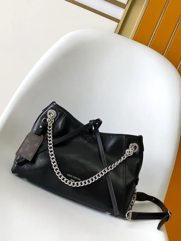 Louis Vuitton Black Lambskin CarryAll BB Shoulder Bag image 1