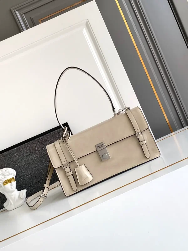 Prada Leather Top Handle Shoulder Bag image 1