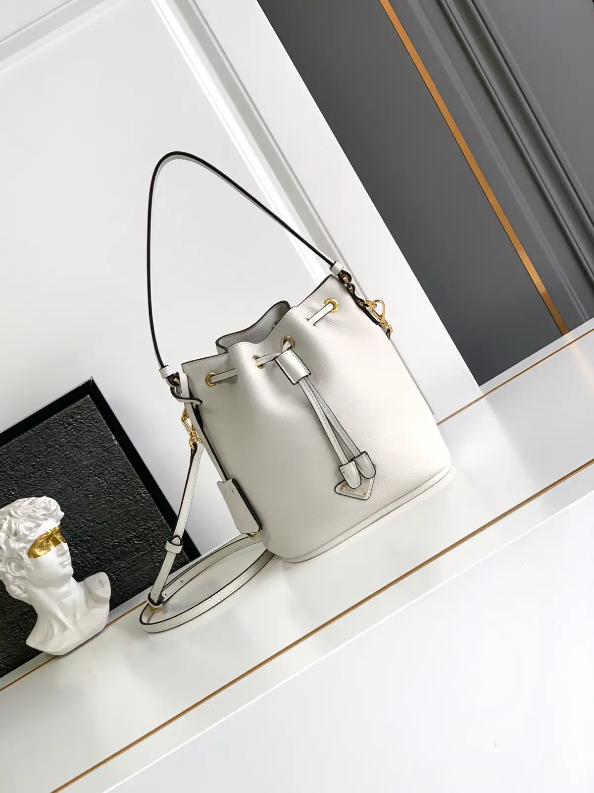 Prada Leather Mini Bucket Bag image 1