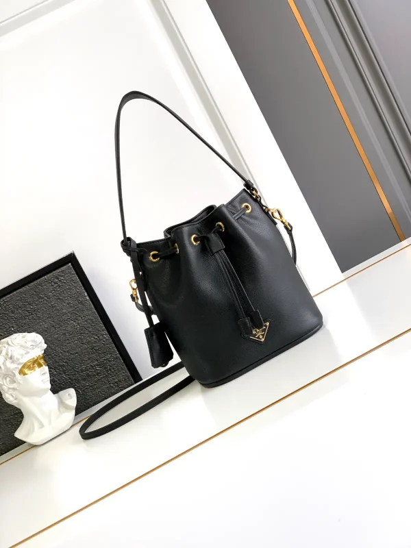 Prada Leather Mini Bucket Bag image 1
