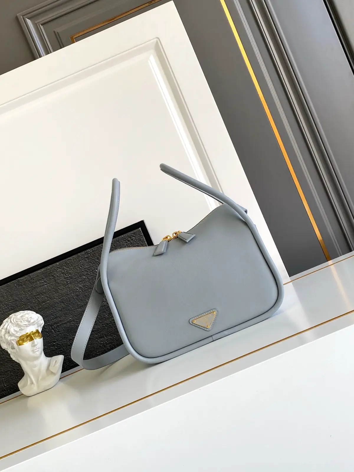 Prada Soft Grain Top Handle Bag image 1