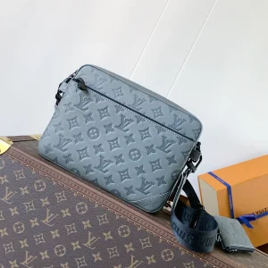 Louis Vuitton Grey Monogram Embossed Trio Messenger Bag image 1