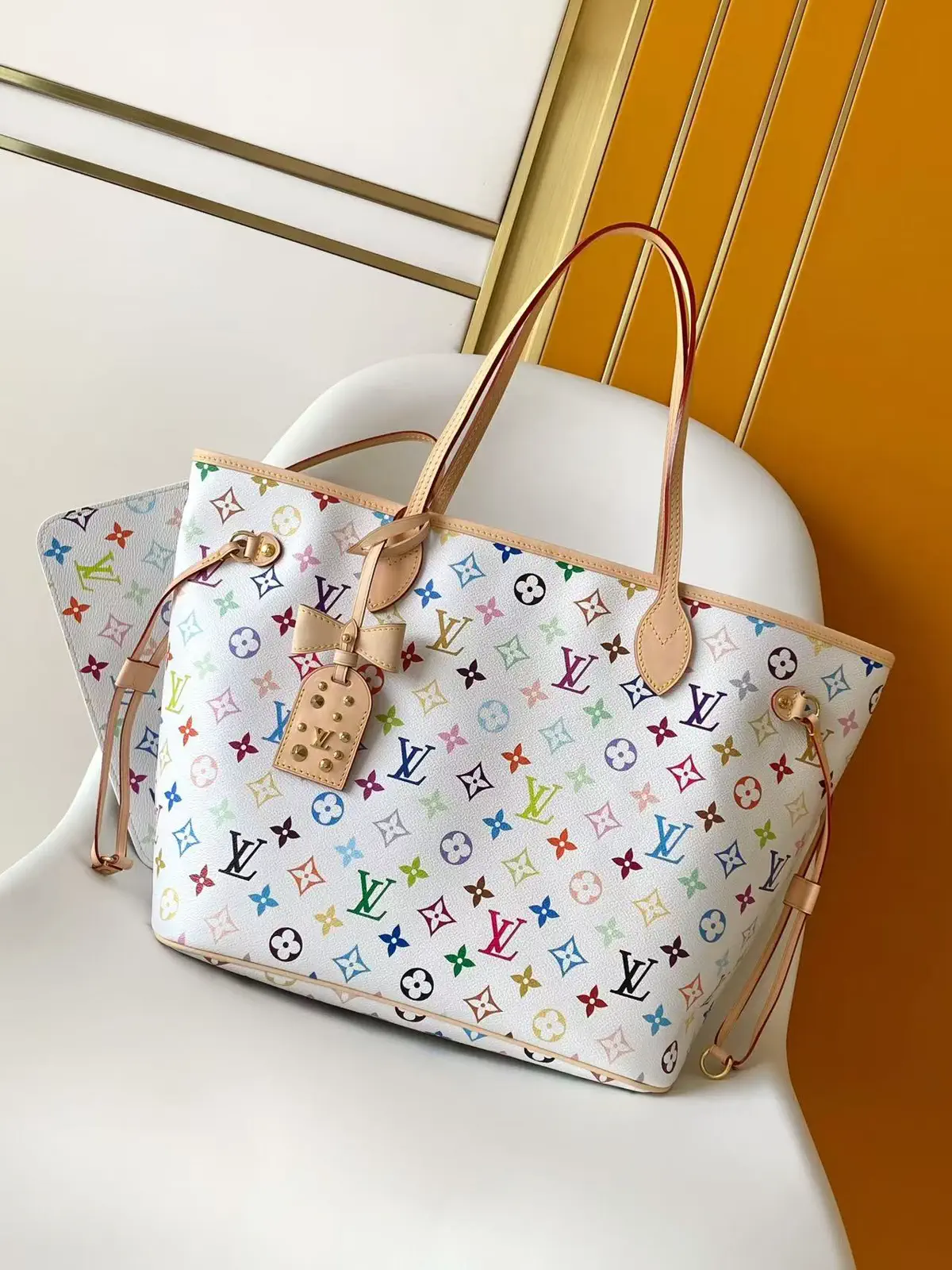 Louis Vuitton Multicolor Monogram Neverfull MM Tote Bag image 1