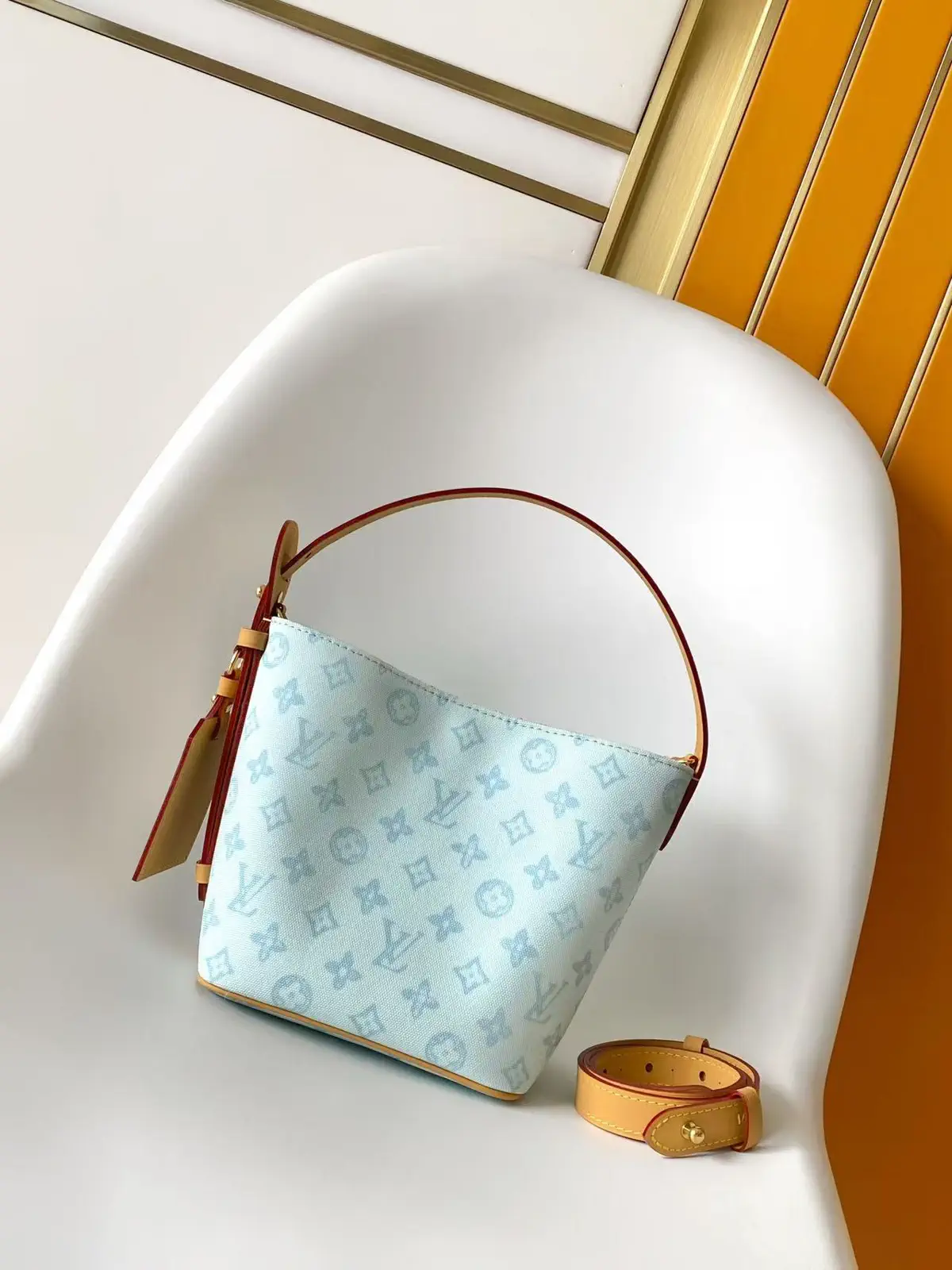 Louis Vuitton Light Blue Monogram All In BB Handbag image 1