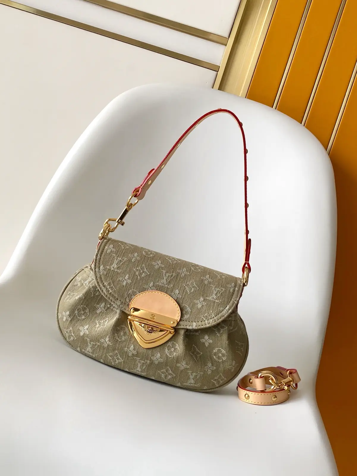 Louis Vuitton Monogram Denim Sunset Shoulder Bag image 1