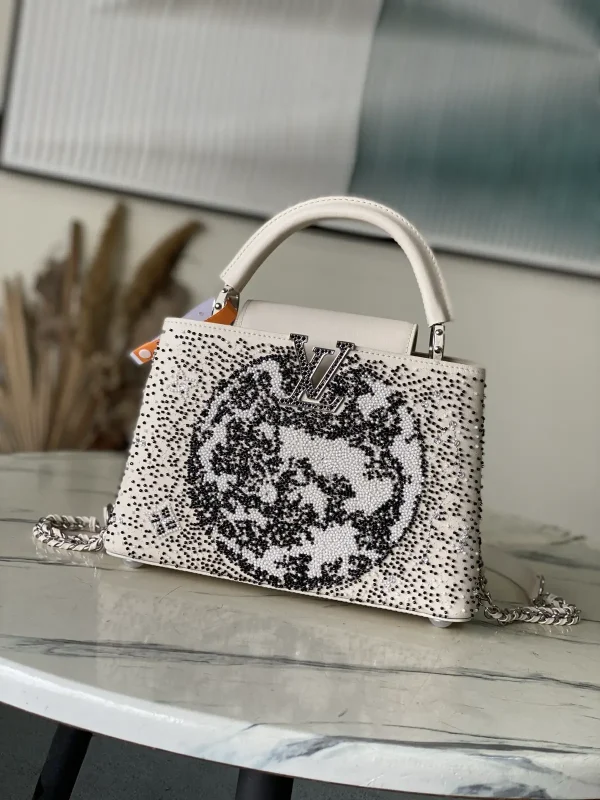 Louis Vuitton Capucines Beaded Embroidered Top Handle Bag image 1