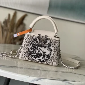 Louis Vuitton Beaded Embroidered Capucines Mini Top Handle Bag image 1